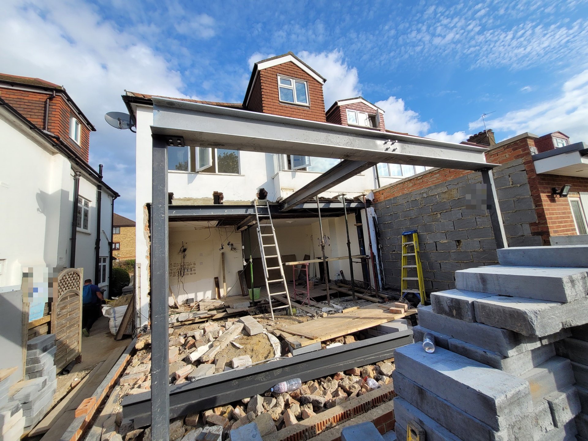 Rear Extension & Loft Steel Frame, Bromley, South East London — structural steelwork by AFE Steel in Bromley, South East London